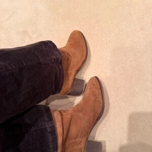 Boots Brown Suede Heeled Boots